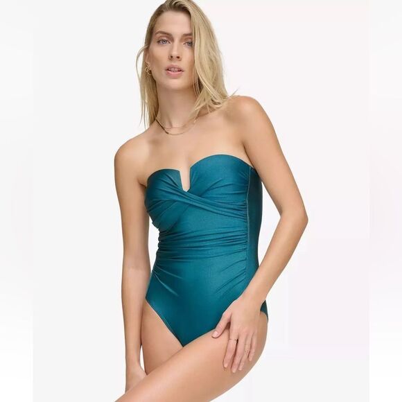 Calvin Klein Molded Split Cup Tummy Control One Piece Swimsuit Size 10 NEW NWT - Picture 11 of 16
